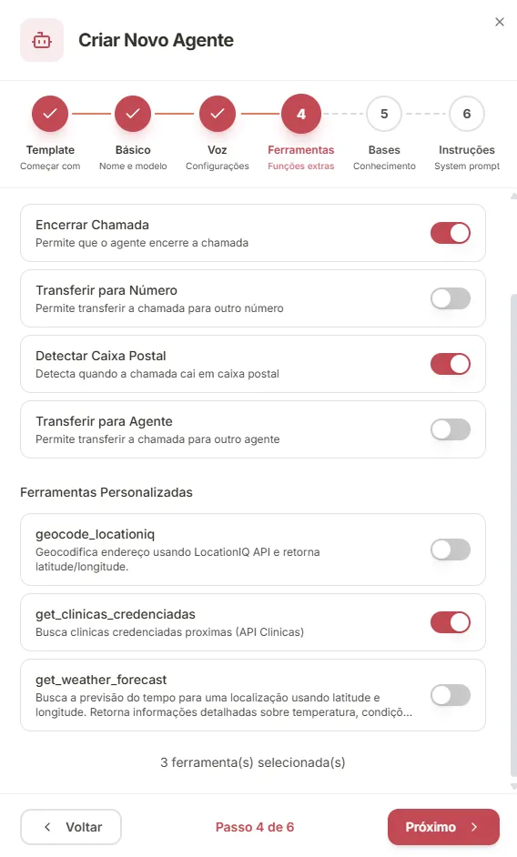 Passo 4: Configuração de ferramentas